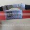 buckle engrave silicone id bracelet with stainless steel plate