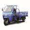 three wheel motor tricycle with half closed cabin for cargo