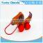 top quality Pull Along wiggles Dog Wooden Toy make a fun baby