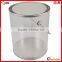transparent bucket with tin lid and handle