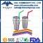 Eco-friendly colored 6 pack silicone straw for 30 oz tumbler
