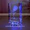 3d laser crystal engraving rose valentine gift