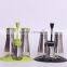 4pcs New Glass Kitchenware Set With Stainess Steel Casing
