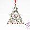 14K White Gold Plated Metal Xmas Tree Ornament with Crystals from Swarovski