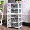 2016 High Grade Wicker Basket Drawers Wooden Cabinet