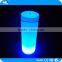 Modern 16 colors changing LED cool cylinder light up glass bar table