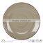 10.5" ceramic color with antique finish dinner plate