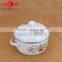 Promotional custom logo enamel cookware, wholesale enamel pot