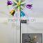 Free Sample 2017 New design solar led light Garden Wind Spinner for Atlanta Show