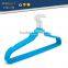 ABS plastic velvet antiskid hangers flocking clothes hanger with pulley for man