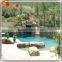 garden home decoration artificial fiberglass rock waterfall used water fountain for sale