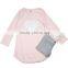 3PCS/SET pants kids Children's baby Clothing set hat Girl girls leggings winter clothes autumn warm Cloth suits Heart Design