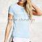 Top Tee White T-shirts Wholesale Custom Made in China Good Times Ringer Tee Tops Ladies Shirts Blouses Short Sleeve Shirt