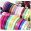 Rainbow color satin ribbon for gift box