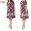 Fashion plus size prom spot print dress wrap front vintage dress 1950s