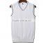 Organic Cotton v Neck Sleeveless Knitting Mens Sweater