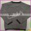 Wholesale latest new style winter warm handmade knittng stripe woolen cardigan sweater