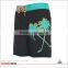 Contrast Waistband Trending Cheap Black Shorts with Custom Logo Sublimation