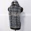 Super long 150cm winter trendy real fox fur scarves long fox fur muffler black and white striped fox fur scarf zebra scarves