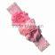 Lace Turban Headbands For Baby Girls Rose Flower Head Wraps M7042901
