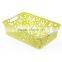 Rectangle hollow storage plastic basket