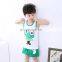 2016 New Cartoon Summer Baby Boy Clothing Set Tank Top + Shorts Kid Summer Set