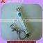 metal promotional mini led projector logo keychain