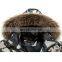 Men style camouflage down jackets with real raccoon fur collar long pattern