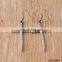 Classical simple antique silver corss drop earring