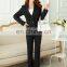 China Factory Black Blazer and Pants Suit for Elegant Women Office Suit