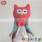 Owl the night bird eyes embroidered cute toy baby hand puppet