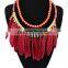 Multicolor feathers temperament necklace Feather necklace all-match necklace suits