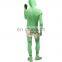 Green Lycra Viscera Design Full Bodysuit Zentai Costume Halloween Dress