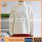 Women Long Neck Horizontal Cable Cashmere Pullover