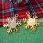 Jewelry Findings Zinc Alloy 18K Gold Rhinestone Snowflake Charms Wholesale