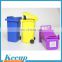 Wholesale cheap customized garbage can shape silicone pen container for ads
