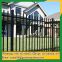 Tubular fence decorate with 3 rails for garden