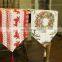 factory price cotton and linen table runner for christmas decoration
