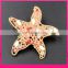 starfish shape rhinestone flip flop slipper ornament crystal sandal buckle