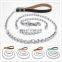 Stainless Steel Leather Pet Collar Comffortable Leash Training Dog Rope Pet Neck Chain Pet Supplies