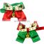 Factory direct Christmas pet bow tie dog cat collar with gold bell