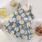 2020 summer new girl Korean style suit full version printed suspender top and western style short skirt two-piece suit