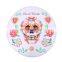 Circular round skull printed 100%cotton microfiber quick-dry travel beach towels