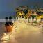 Holiday Decoration Christmas Led Light Metal Star Shaped String Lights Golden Fairy Lights For Home Party Decoration