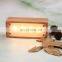 Cabinet lamp led usb rechargeable battery touch control wooden portable wall night light