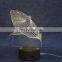 Wholesale 3D led lamp base, wood table lamp illusion acrylic sensor night light