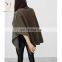 Women Winter Knitted Cashmere Poncho,Turtleneck Poncho for Women
