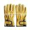 yellow color soft goat leather work gloves driver sport wind proof gloves