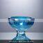 European Home Decorative Blue Vase Crystal Glass Vases For Office Table Custom