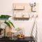 wholesale new design multifunctional kids wood floating decorative wall shelf for bedroom